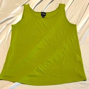 Eileen Fisher top light green women’s small silk